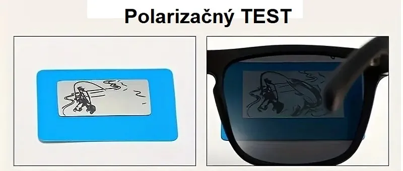 Polarizačné slnečné okuliare HD Polarized - polarizačný test