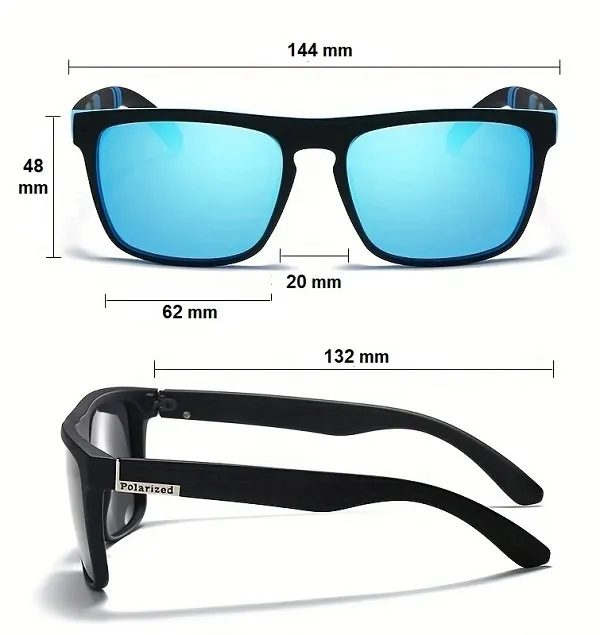 Polarizačné slnečné okuliare HD Polarized - rozmery okuliarov