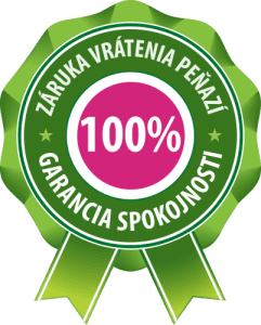 100% garancia spokojnosti a záruka vrátenia peňazí