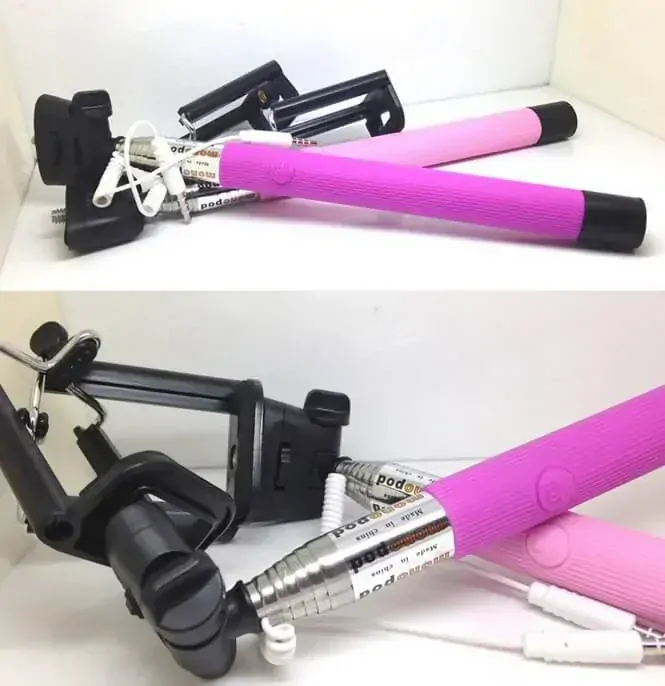 Selfie Stick - ručný selfie statív | čierny