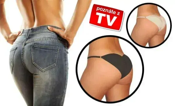 Brazilian Secret - diskrétne push-up nohavičky | biele L
