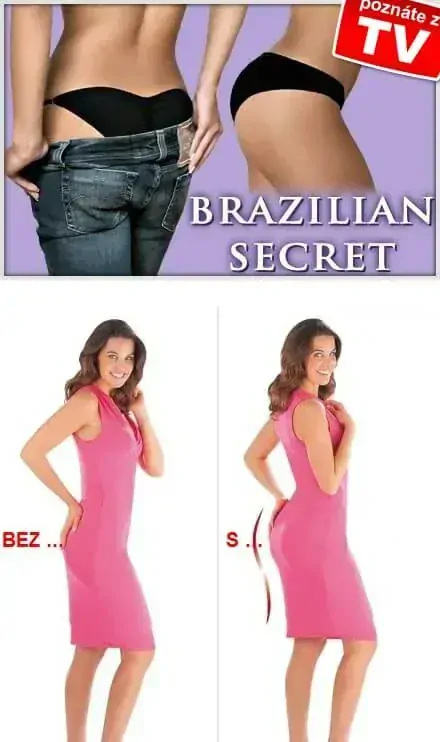 Brazilian Secret - diskrétne push-up nohavičky | biele L