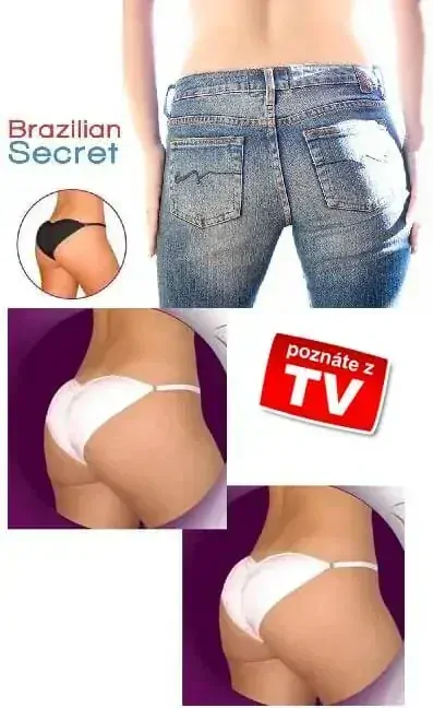 Brazilian Secret - diskrétne push-up nohavičky | biele L