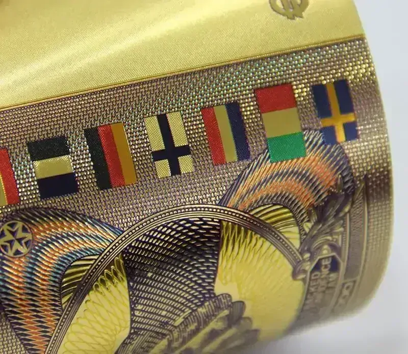 Zlatá zberateľská bankovka 1 000 000 EUR – luxusná fantasy edícia