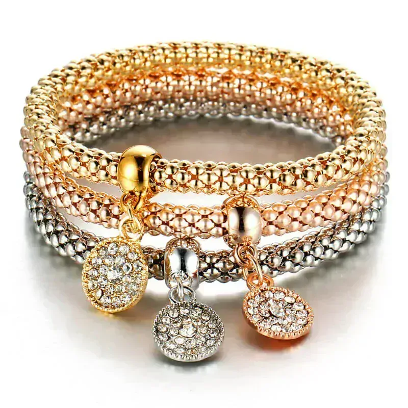 Elegantné dámske náramky v troch farbách