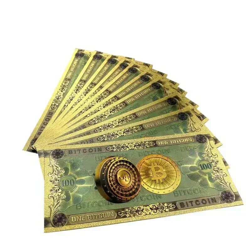 BITCOIN - originálny zberateľský pamätný suvenír | sada 1 ₿ + 100 ₿