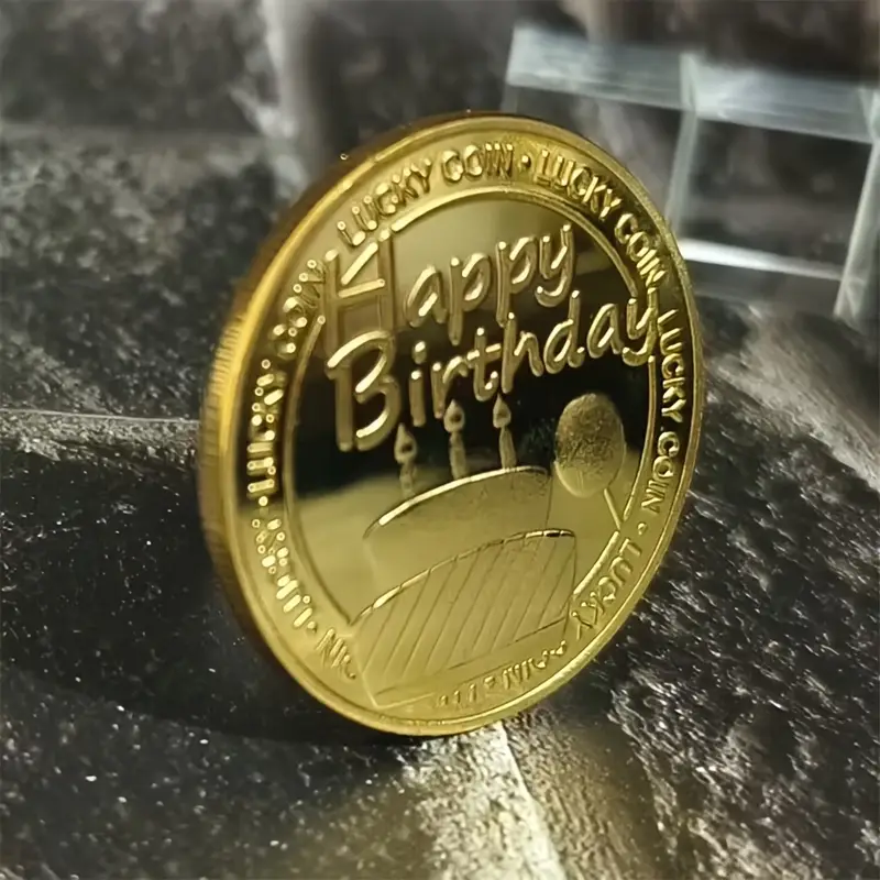 Originálna narodeninová minca pre radosť zdravie šťastie a lásku