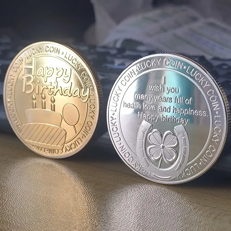 Originálna narodeninová minca pre radosť zdravie šťastie a lásku